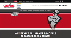 Desktop Screenshot of geniesalesandservice.com