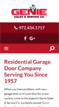 Mobile Screenshot of geniesalesandservice.com